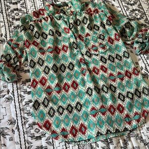 Depri Aztec Too Blouse Size L
